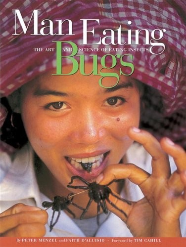 Man eating bugs art and - eating,