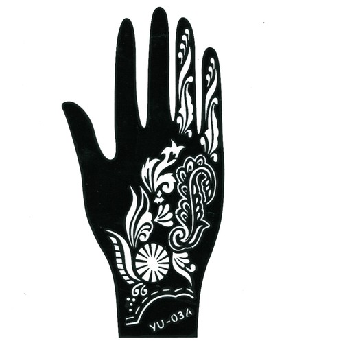 Henna tattoo schablone hand - henna,