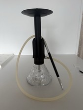 Amy Deluxe Rocket Wasserpfeife Shisha Schwarz mit Schlauch