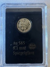 Goldmedaille Au 585, 0,28