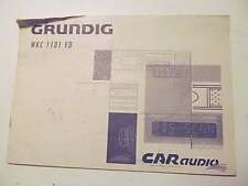 Betriebsanleitung bedienungsanleitung Auto RADIO Grundig WKC 1101VD CAR audio