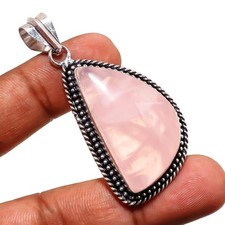 Rosenquarz Edelstein Anhänger