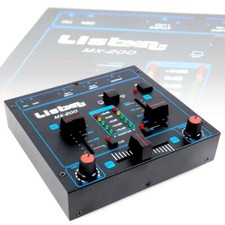 Professioneller 2-Kanal DJ Mixer Disco Party Mischpult Talkover Crossfading 5V