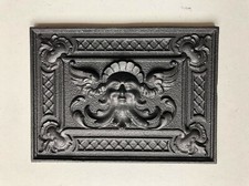  Antike Ofenplatte Gussofen Kaminplatte Etagenofen Gusseisen Relief Gründerzeit 