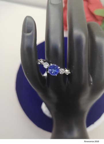 Gold ring blau violett - 1, blau,
