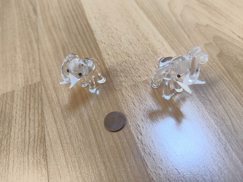 Glas miniatur elefanten deko - elefanten,