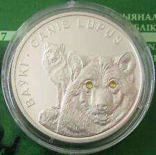 Weißrussland 20 Rubel 2007 Tiere Wölfe 1 Oz Silber