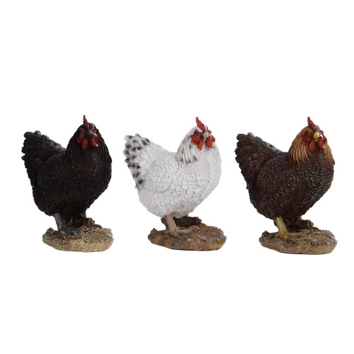 Gartenfigur huhn stehend - huhn,