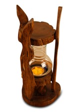 Windlicht Glas Laterne Holz