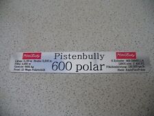 Namensschild für Modellständer mit Daten  -  Pistenbully 600 polar