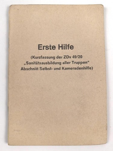 Bundeswehr erste hilfe heft - bundeswehr,,