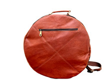 Leder Trommeltasche 10 x 8""