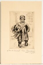  Otto Quante / Radierung/ handsigniert / Der kleine .......... ???