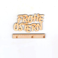 Frohe Ostern Holz Schriftzug