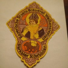 Bieretikett  Weihenstephan  St. Corbinian Starkbier ca. 1935 