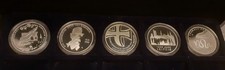 5 X 10 Euro Sondermünzen 2015