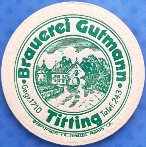 Alter bierdeckel brauerei - bierdeckel,