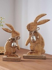 Holz Dekofigur Osterhase 20 +