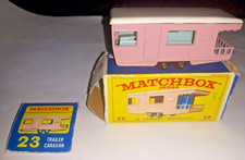 Matchbox © Regular Wheels  N°. 23  Trailer Caravan  1965-1969  mit OVP