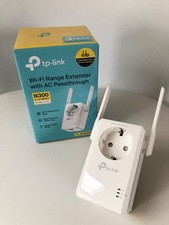 TP-LINK TL-WA860RE WLAN Repeater 300 Mbits mit Steckdose extra Antennen WPS