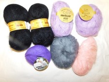 7 Knäuel Mohair, Alpaka