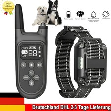 800M Ferntrainer Erziehungshalsband Hunde Ausbildung Vibration& Ton Funktion bis
