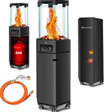 KESSER Gas Heizstrahler Heizpilz für Terrassen Flamme Feuer Gasheizung