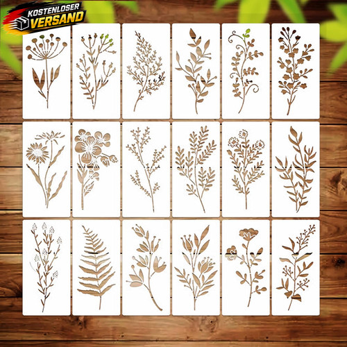 Blumen schablonen set für - blumen, diy