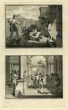 Antiker Druck - Eli fällt von