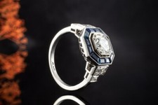 Art Deco Ring mit Brillant