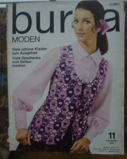 Burda Moden 11/68 November 1968 kompl. Kleider z.Ausgehen, Geschenke selber mach