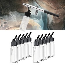 10x Airbrush Farbflasche Aktionen Siphon Sauger Reiseflaschen Probenflaschen