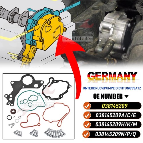 Dichtsatz unterdruckpumpe - dichtsatz, f.