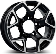 4x Alufelgen Gmp Sj15 Black diamond 5,5x15 ET5 LK5 140 15 Zoll Felgen Alu