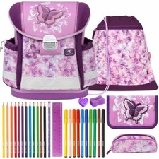 Belmil Schulranzen Set Classy Butterfly Chic Charms 10teilig gefüllt Schultasche