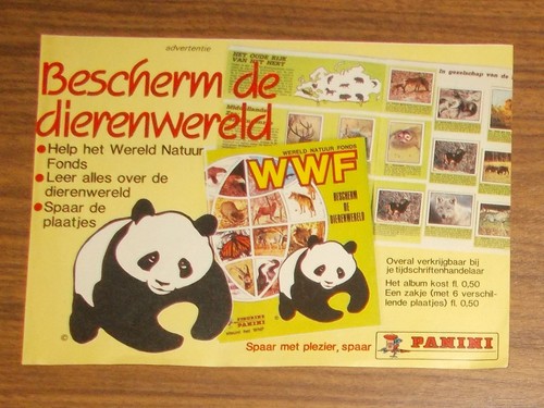 Seltene werbung panini wwf - panini,