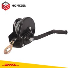 540kg Handseilwinde Seilwinde 10m Bootswinde Anhänger Handseilzug Selbsthemmende