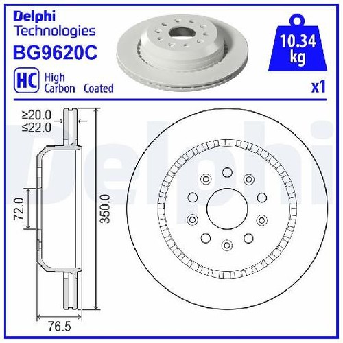 Delphi scheibenbremse - 2x,