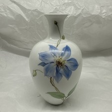 KPM Vase blaue Blume ,1.Wahl, Porzellan - D.1