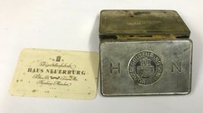 Historische Blechdose Zigaretten Güldenring, Fa. Zigarettenfabrik Haus Neuerburg