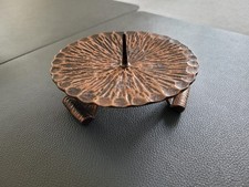 Kerzenständer Kupfer schwer massiv nicht magnetisch 60er 70er Jahre antik 