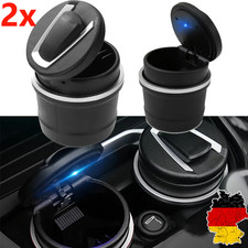 2x Auto-Aschenbecher mit LED