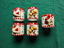 Villeroy & Boch - 5 Serviettenringe - Weihnachten - Winter Bakery -