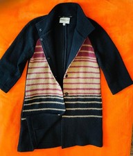 Clements Ribeiro Damen Wollmantel Coat 3/4 Ärmel Größe 34