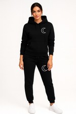 Damen Jogginganzug Schwarz