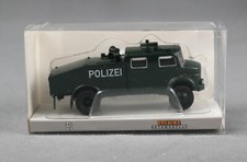 BREKINA 47180 H0,1:87 Mercedes LA 1113 Wasserwerfer, 1966, dunkelgrün "Polizei"