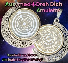 Ketten Anhänger Amulette Tesla Lakhovsky MWO Antenne Medaillon Wicca Dreh Wende 