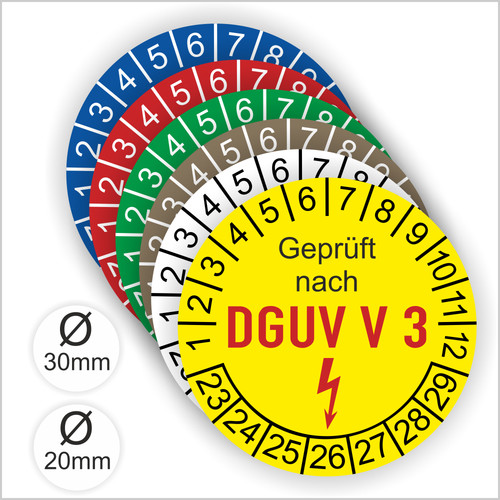 Prüfplaketten geprüft nach - geprüft,