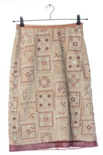 DOROTHEE SCHUMACHER Godetrock Damen Rock Gr. DE 34 creme-rot Casual-Look