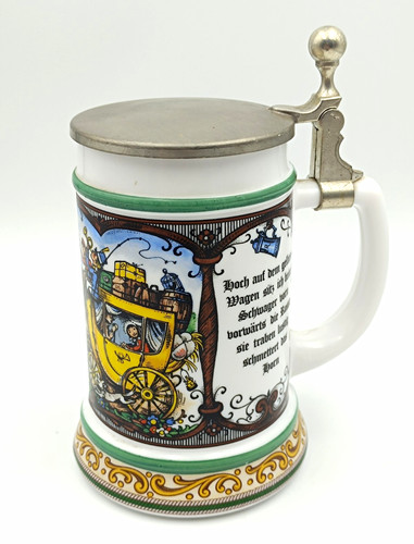 Bmf porzellan bierkrug - porzellan,